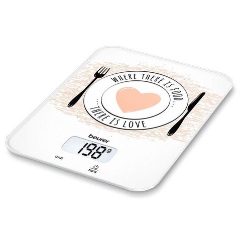 Весы кухонные электронные Beurer (B-KS19LO) Love макс.вес:5кг рисунок