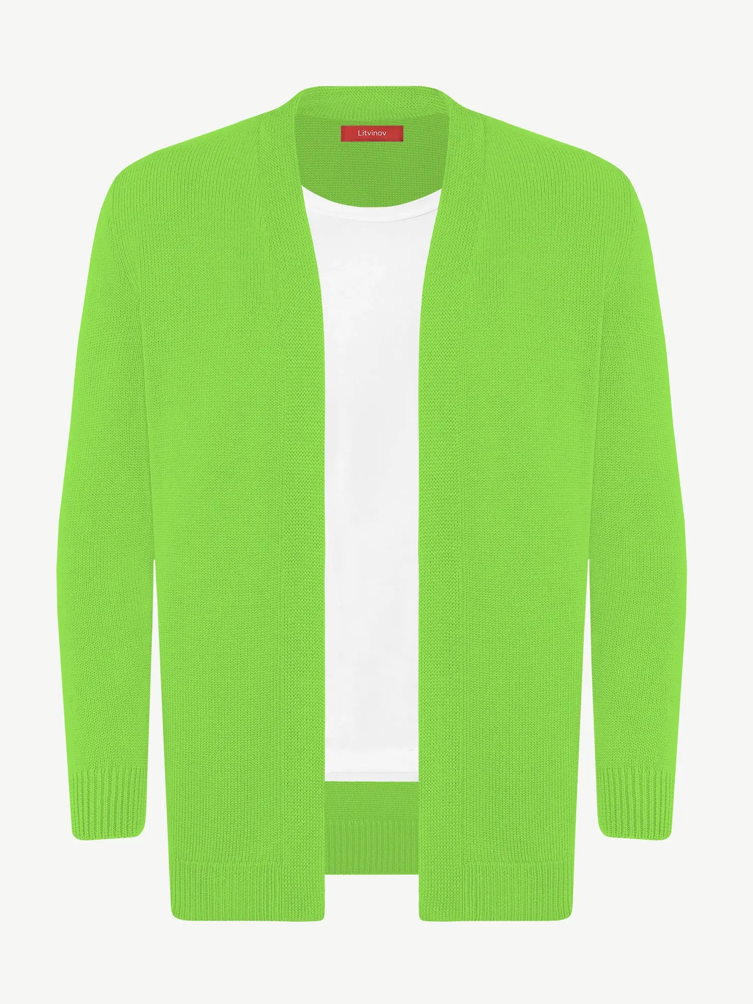 Кардиган с планкой из шелка