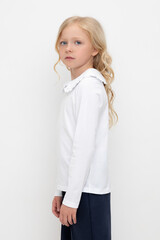 блузка  для девочки  К 302495/белый