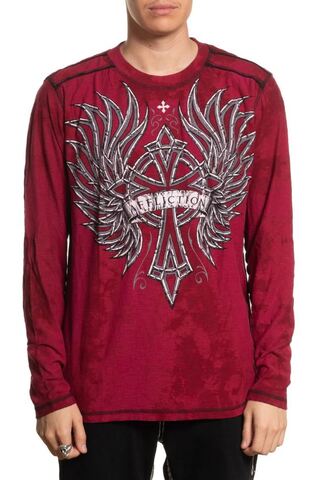Affliction | Футболка лонгслив мужская Chromatic LS Tee A28522 перед