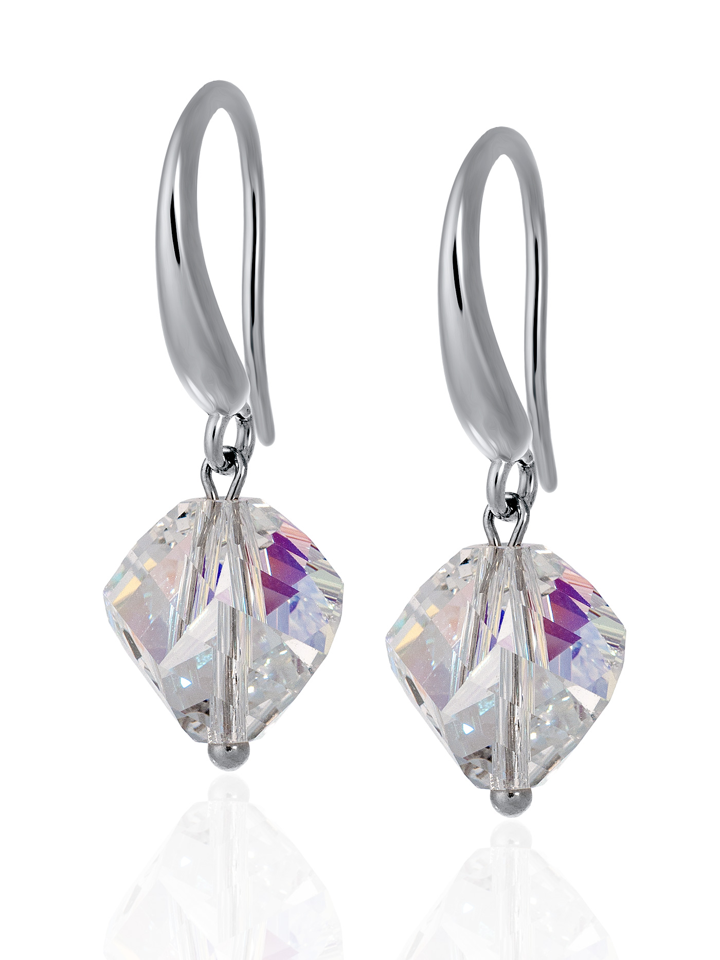 Серебряные серьги с Swarovski