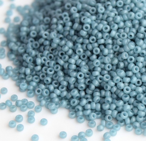 15/0 RR-4479 Бисер круглый Миюки Мрачный синий непрозрачный /Miyuki round 15/0 Duracoat Opq Moody Blue