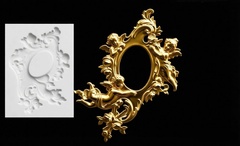 Силиконовый молд Рамка с ангелами