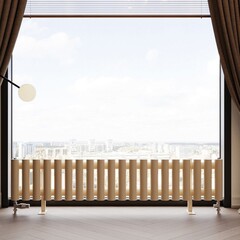 Радиатор трубчатый Guardo Torre 6D-300-20 NK-VER-FL R1015(M) бежевый матовый