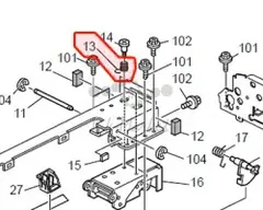 Прижимная пружина Ricoh B7891241