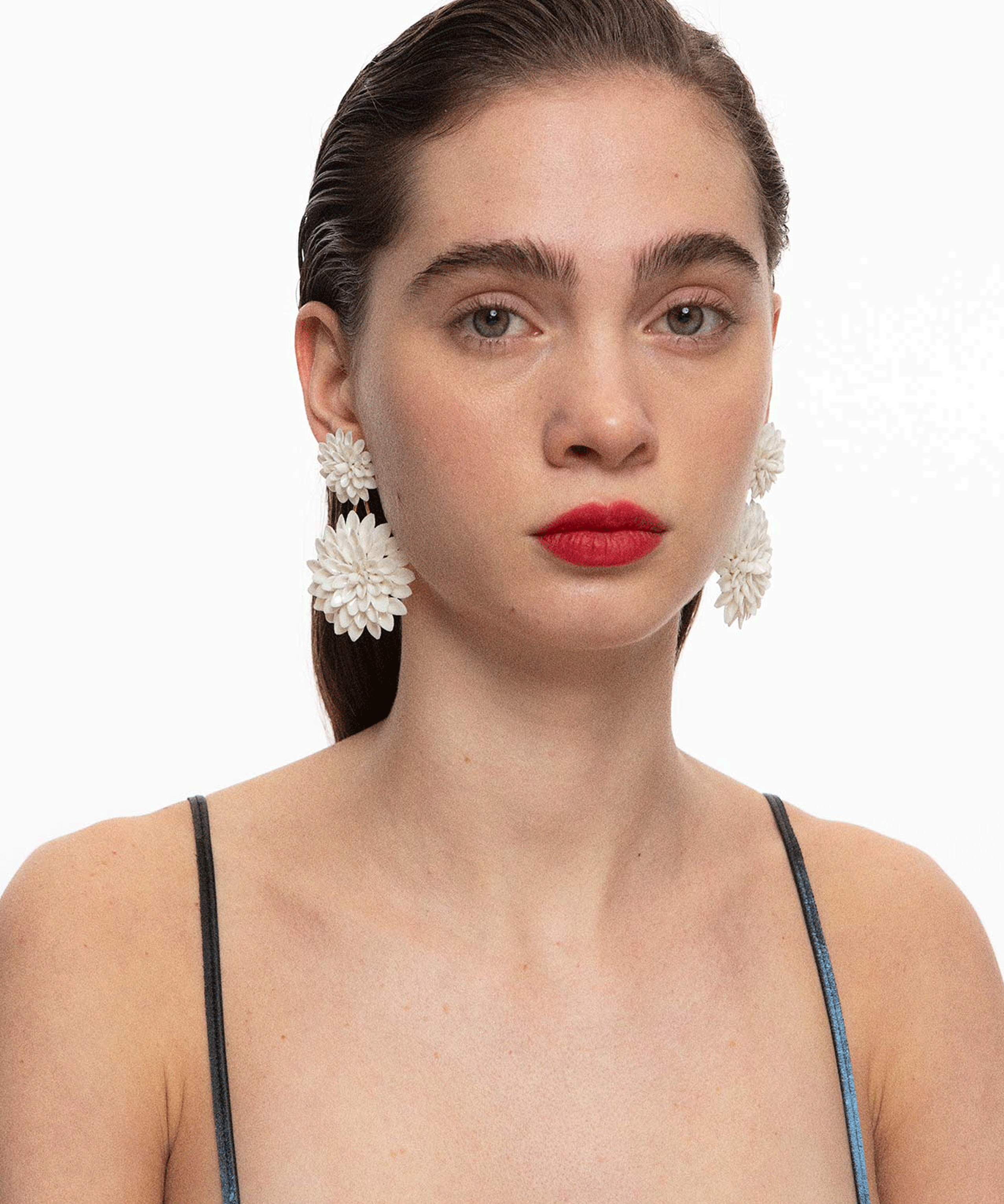 Серьги DALIA DOUBLE WHITE