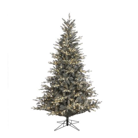 Ель Леара 215см 1000 ламп серебристая Black Box