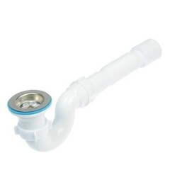 Сифон Е115 Ани для душевого поддона 1 1/2х40 с гофрой 40х50