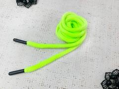 Шнур, ш. 5 мм, L 126 см, салатовый неон