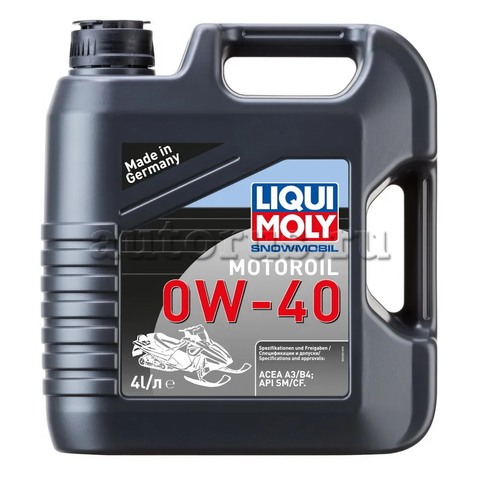 Синтетическое моторное масло Liqui Moly Snowmobil Motoroil 4T 0W-40 SMCF, A3B3 (4л), 2261