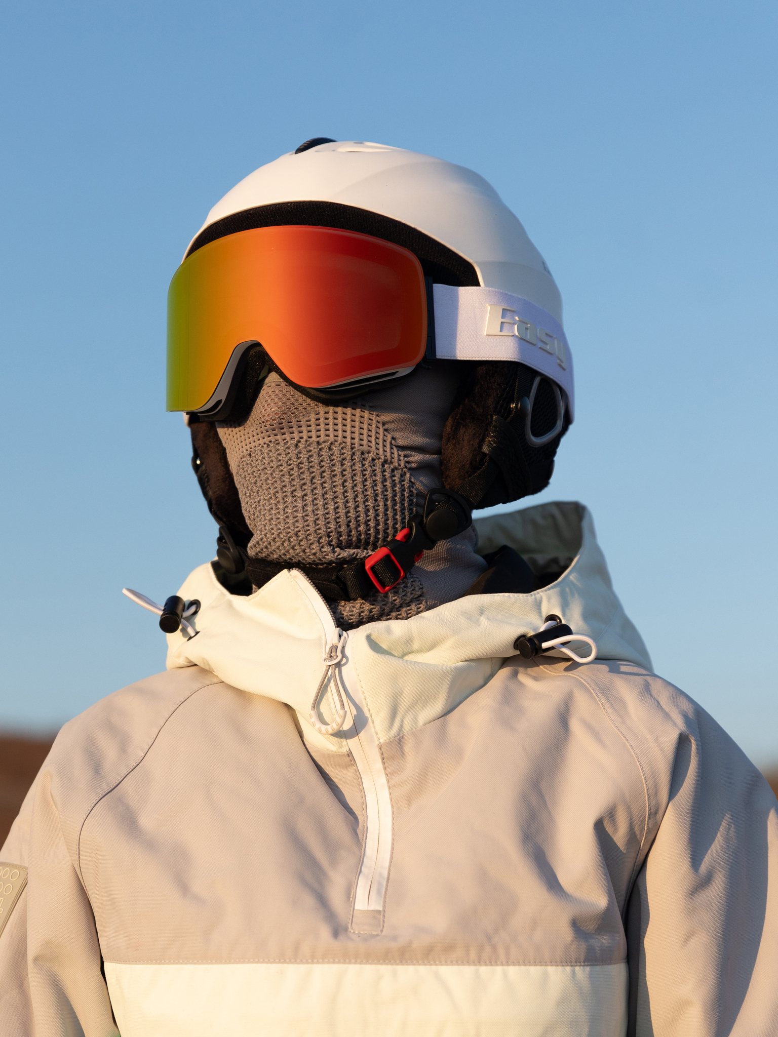 Маска горнолыжная EasyRider WHITE цвет красный - Маски горнолыжные | iRide shop фото 3