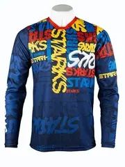 Джерси STARKS Base Cross KIDS, синий/красный