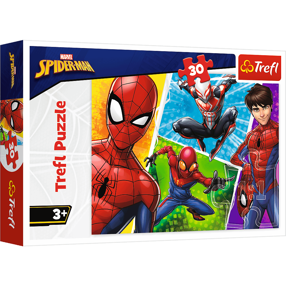 Puzzle 30 - Spider-Man and Miguel / Disney Marvel Spiderman, Trefl, 5900511182422