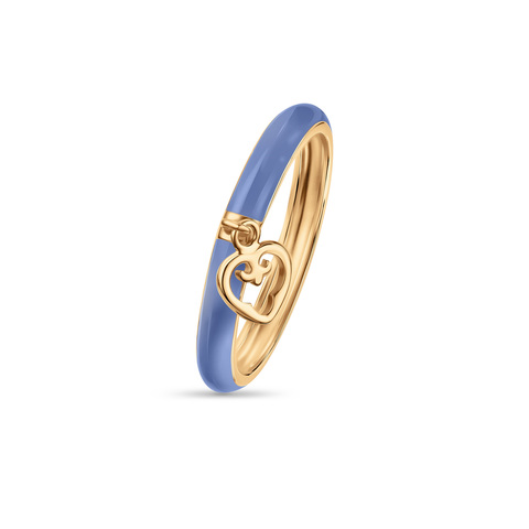 Ring Enamel Heart Yellow Gold