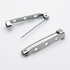 Основа для броши, сталь, размер 31*6 мм, цена за 1 шт