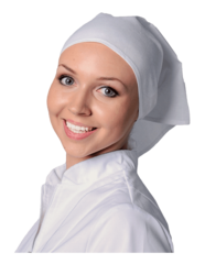 Косынка повара белая 100% хлопок