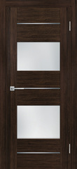 Дверь PSL-21 / Цвет Сан-ремо шоколад / белый сатинат / Двери PROFILO PORTE