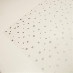 Ацетатный лист с фольгированием Серебряные Звезды 30,5х30,5 см