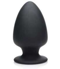 Черная мягкая анальная пробка Squeezable Large Anal Plug - 13,2 см. - 