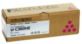 Принт-картридж Ricoh SP C360HE, пурпурный. Ресурс 5000 стр. (408186)