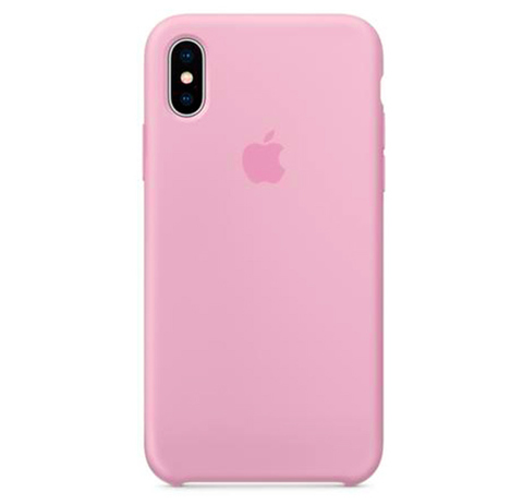 Чехол силиконовый для iPhone XS Max (Розовый)