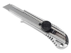 19-0-312 Резак с выдвижным лезвием ALUMINIUM-TWIST, 18 мм, SK5, корпус из Al сплава, винтовой фиксатор (РемоКолор)