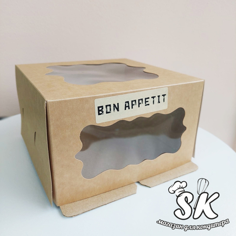 Коробка 19х19х11.5 см крафт BON APPETIT