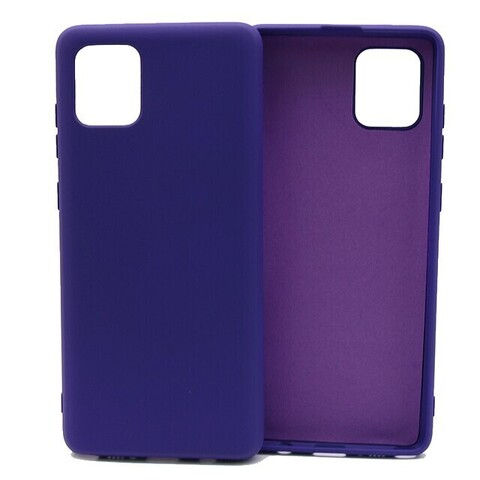 Силиконовый чехол Silicone Cover для Samsung Galaxy Note 10 Lite 2020 (Фиолетовый)