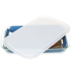 Форма для выпечки стекло, 24.6х40.2х5.2 см, 2.9 л, прямоуг, с крыш, Daniks, HSAP30LP