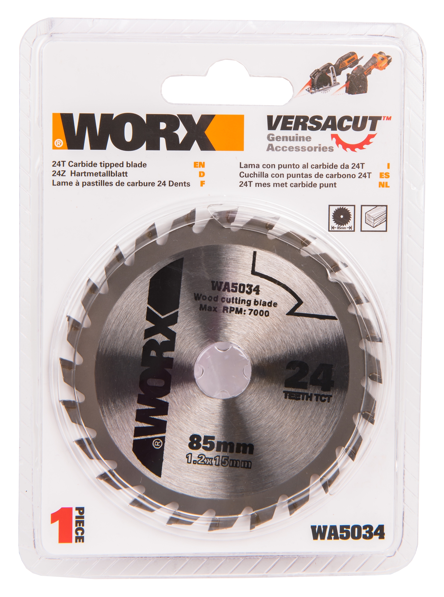 Пильный диск твердосплавный WORX WA5034