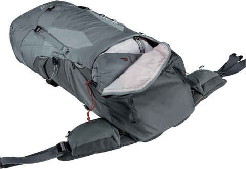 Картинка рюкзак туристический Deuter Aircontact Lite 45+10 SL shale-graphite - 6