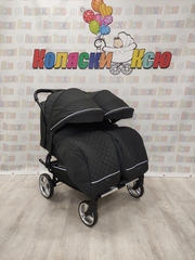 Коляска для двойни CARRELLO Connect CRL-5502 Serious Black