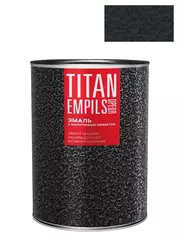 Эмаль для металлических поверхностей Ореол Титан молотковая черная