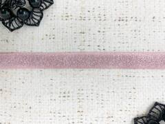 Киперная лента металлизированная, ш. 1 см, розовый