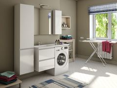 Комплект мебели для ванной Dallas Luxe 120 подвесной 2 ящика (правый)