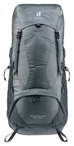 Картинка рюкзак туристический Deuter Aircontact Lite 45+10 SL shale-graphite - 7