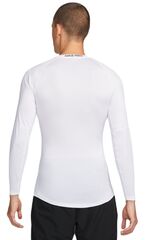 Термобелье Nike Pro Dri-FIT Tight Long-Sleeve Fitness Top - white/black