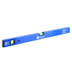 Уровень строительный КОБАЛЬТ Оптима, 600 мм, профиль 20 x 49 мм, 2 глазка, точность 1,0 мм (242-939)