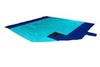 Картинка пляжное покрывало Ticket to the Moon Beach Blanket Turquoise/Royal Blue - 1