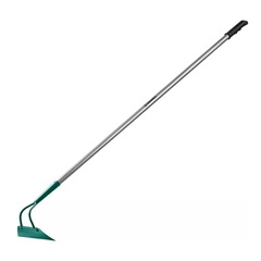 GRINDA PH-215 ALU, 215 х 65 х 1465 мм, трапециевидный профиль, углеродистая сталь, антикор. покрытие, алюминиевый черенок, мотыга, PROLine (39595)