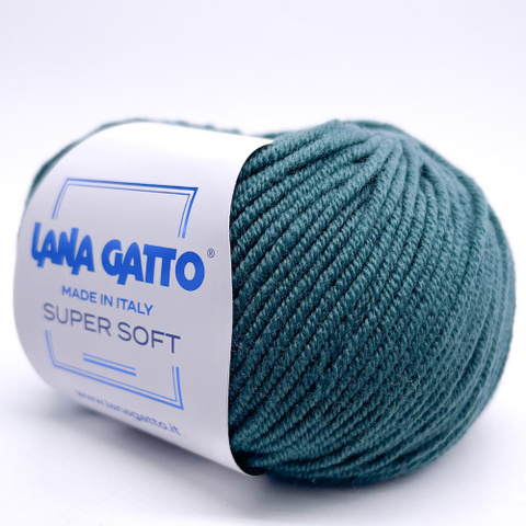Пряжа Lana Gatto Super Soft 13569 изумруд (уп.10 мотков)