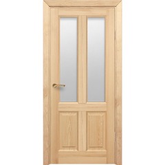 Купить Межкомнатная дверь массив сосны Порталини 1 под покраску под остекление 2