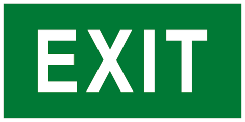 Эвакуационный знак EXIT