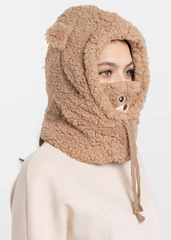 Шарф-капюшон мишка Skully BNM-377 Brown - 2