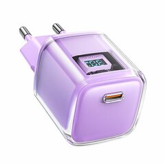 Зарядное устройство ACEFAST A53 Sparkling Series Pd30W Gan USB-C Charger (EU), синевато-фиолетовый