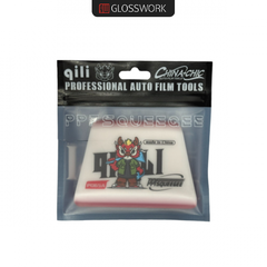 Gloss Work Трапецевидный ракель, красно-белый, средний размер.