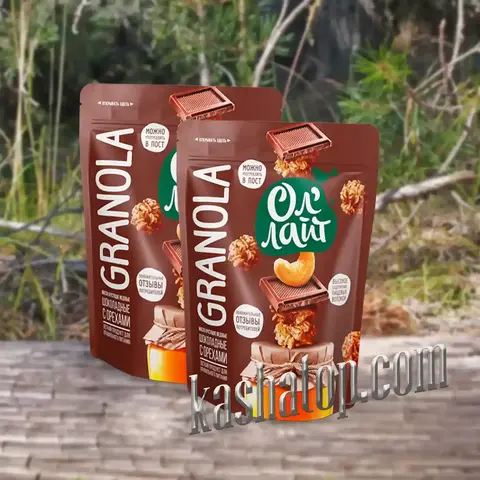 Мюсли хрустящие (гранола) медовые шоколадные с орехами 'Ол'лайт', 560г 🔸 2 шт х 280г