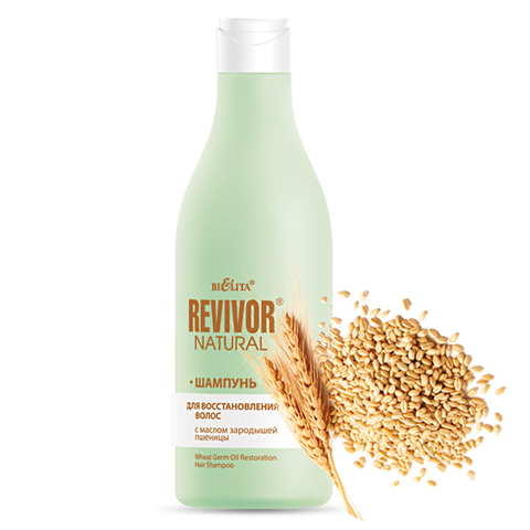 Белита Revivor Natural Шампунь для восстановления волос с маслом зародышей пшеницы 500мл