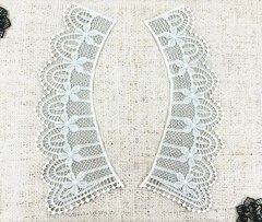 Воротник, р. 25х9 см, молочный