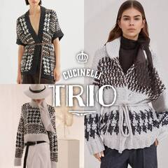 Видео мастер-класс по вязанию кардигана, жилета и джемпера от Cucinelli "TRIO"